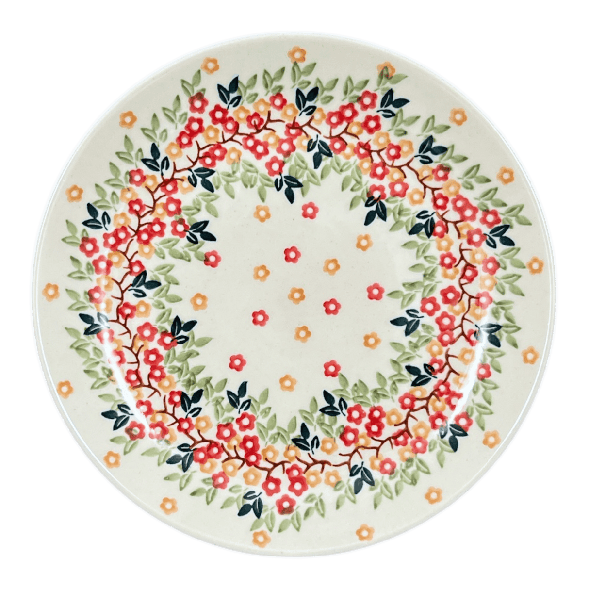 Plate, Round, Salad, 8.5" in "Autumn Wreath" by Manufaktura | T134T-KK02