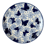 Plate, Round, Salad, 8.5" in "Blue Butterfly" by Manufaktura | T134U-AS58