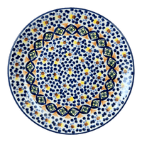 A picture of a Polish Pottery 8.5" Salad Plate (Kaleidoscope) | T134U-ASR as shown at PolishPotteryOutlet.com/products/8-5-salad-plate-kaleidoscope-t134u-asr