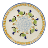 Polish Pottery 8.5" Salad Plate (Ducks in a Row) | T134U-P323 at PolishPotteryOutlet.com