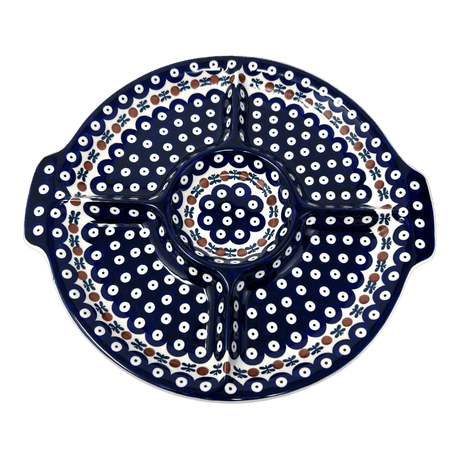 Plate, Round, Divided, 12.5" in "Mosquito" by Manufaktura | T138T-70