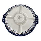 Plate, Round, Divided, 12.5" in "Mosquito" by Manufaktura | T138T-70