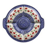 Plate, Round, Divided, 12.5" in "Poppy Garden" by Manufaktura | T138T-EJ01