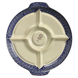 Plate, Round, Divided, 12.5" in "Poppy Garden" by Manufaktura | T138T-EJ01