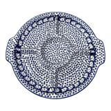 Plate, Round, Divided, 12.5" in "Kitty Cat Path" by Manufaktura | T138T-KOT6