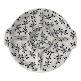 Plate, Round, Divided, 12.5" in "Black Spray" by Manufaktura | T138T-LISC