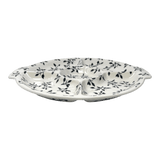 Plate, Round, Divided, 12.5" in "Black Spray" by Manufaktura | T138T-LISC