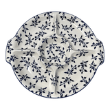 Plate, Round, Divided, 12.5" in "Blue Spray" by Manufaktura | T138T-LISK