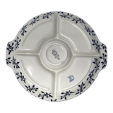 Plate, Round, Divided, 12.5" in "Blue Spray" by Manufaktura | T138T-LISK