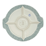 Plate, Round, Divided, 12.5" in "Woven Starflowers" by Manufaktura | T138T-RV01