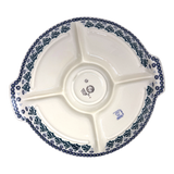 Plate, Round, Divided, 12.5" in "Snowy Pines" by Manufaktura | T138T-U22