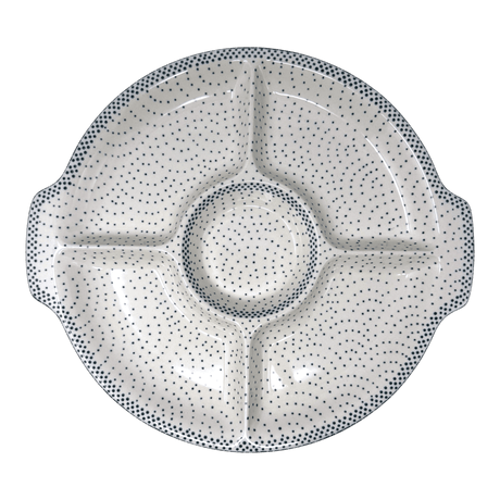 Plate, Round, Divided, 12.5" in "Misty Green" by Manufaktura | T138U-61Z