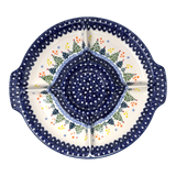 Plate, Round, Divided, 12.5" in "Festive Forest" by Manufaktura | T138U-INS6