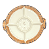 Plate, Round, Divided, 12.5" in "Desert Sunrise" by Manufaktura | T138U-KLJ