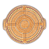 Plate, Round, Divided, 12.5" in "Desert Sunrise" by Manufaktura | T138U-KLJ