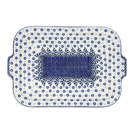 Tray, Cookie Sheet, 11.5" x 16" in "Snowy Pines" by Manufaktura | T139T-U22