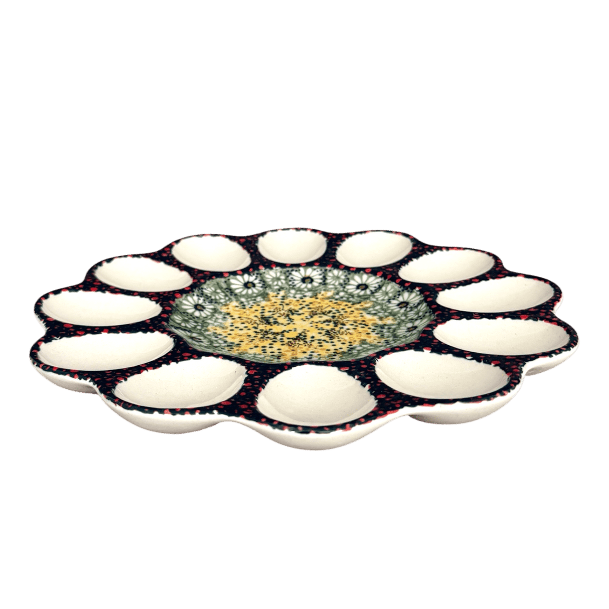 Plate, Round, Egg Plate, 10.25" in "Sunshine Grotto" by Manufaktura | T140S-WK52