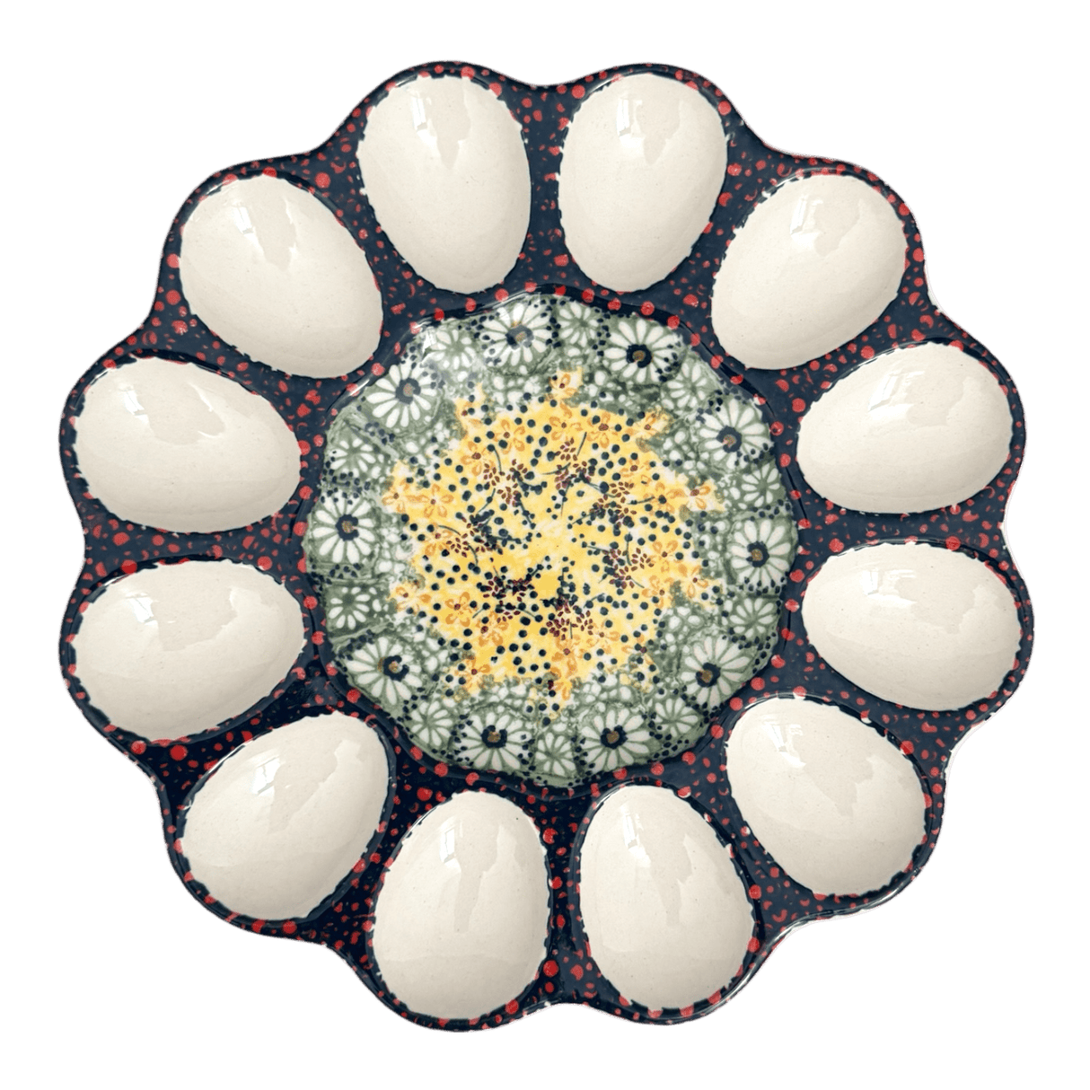 Plate, Round, Egg Plate, 10.25" in "Sunshine Grotto" by Manufaktura | T140S-WK52