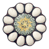 Plate, Round, Egg Plate, 10.25" in "Sunshine Grotto" by Manufaktura | T140S-WK52