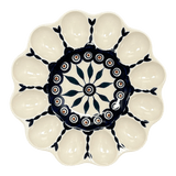 Plate, Round, Egg Plate, 10.25" in "Peacock" by Manufaktura | T140T-54