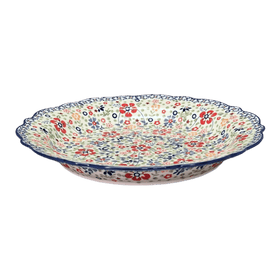 Polish Pottery Plate, Round, Ornate, 13.5" in "Full Bloom" by Manufaktura | T142S-EO34 Additional Image at PolishPotteryOutlet.com