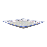 Plate, Square, Dinner, 11.25" Plate in "Wild Horses" by Manufaktura | T145S-INK1