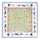 Plate, Square, Dinner, 11.25" Plate in "Wild Horses" by Manufaktura | T145S-INK1