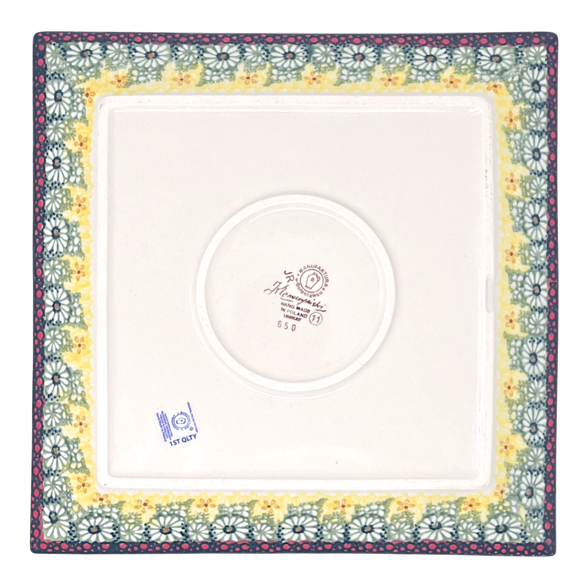 Plate, Square, Dinner, 11.25" Plate in "Sunshine Grotto" by Manufaktura | T145S-WK52