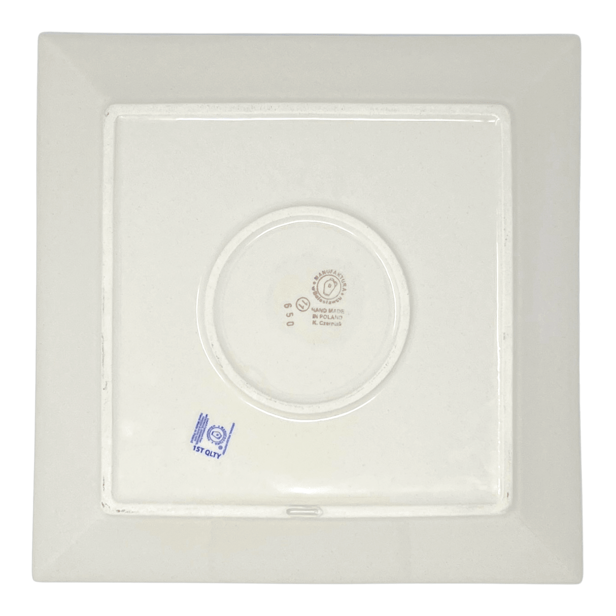 Plate, Square, Dinner, 11.25" Plate in "Peacock" by Manufaktura | T145T-54