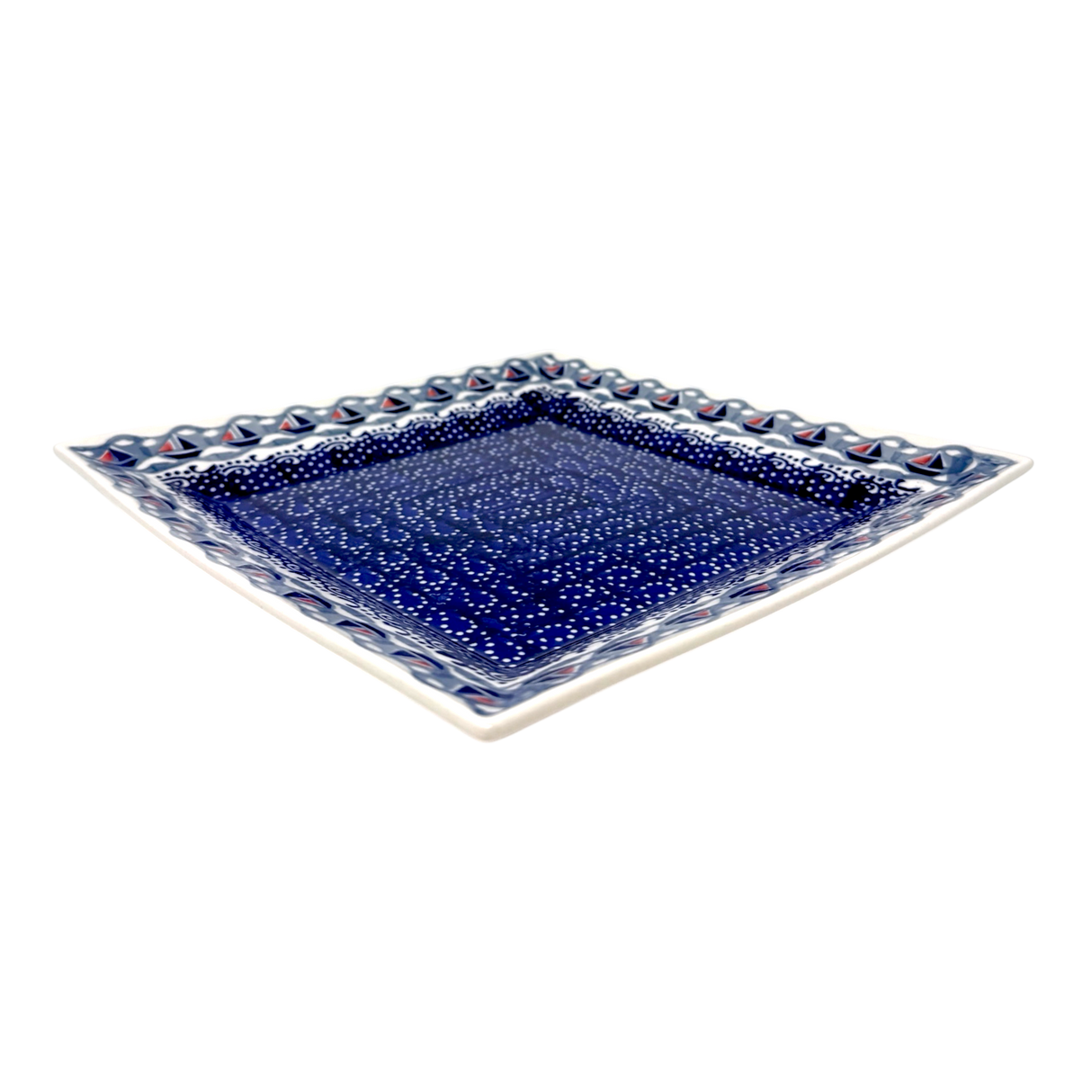 Plate, Square, Dinner, 11.25" Plate in "Smooth Sailing" by Manufaktura | T145T-DPMA