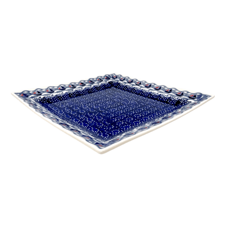 Plate, Square, Dinner, 11.25" Plate in "Smooth Sailing" by Manufaktura | T145T-DPMA
