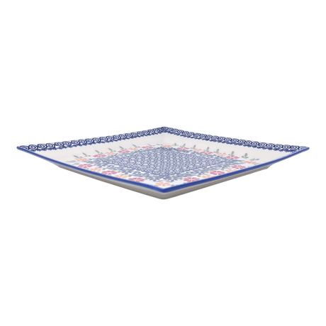 Plate, Square, Dinner, 11.25" Plate in "Flower Power" by Manufaktura | T145T-JS14