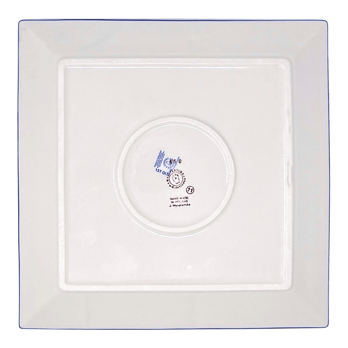 Plate, Square, Dinner, 11.25" Plate in "Flower Power" by Manufaktura | T145T-JS14