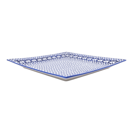 Plate, Square, Dinner, 11.25" Plate in "Kitty Cat Path" by Manufaktura | T145T-KOT6