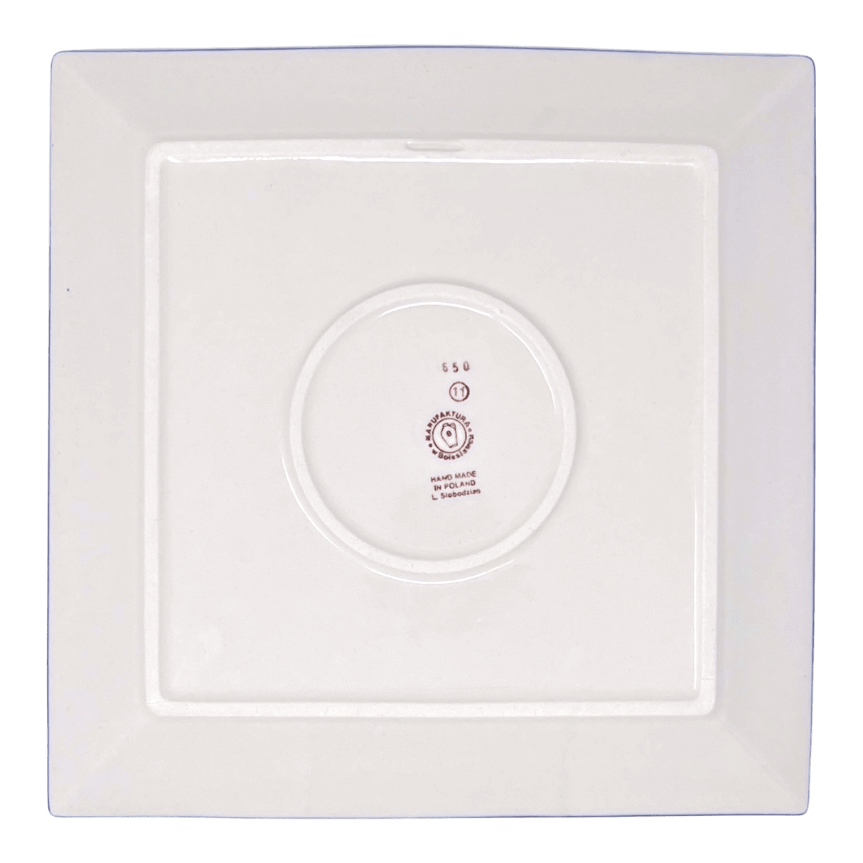 Plate, Square, Dinner, 11.25" Plate in "Kitty Cat Path" by Manufaktura | T145T-KOT6