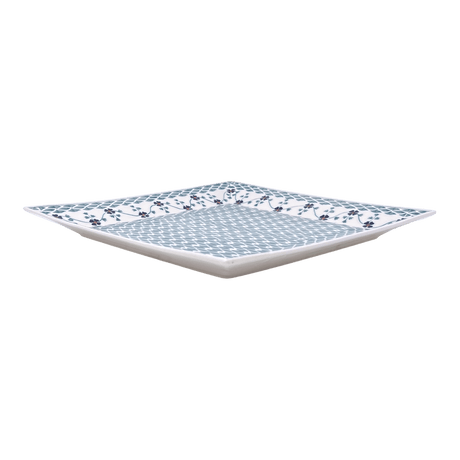 Plate, Square, Dinner, 11.25" Plate in "Woven Pansies" by Manufaktura | T145T-RV