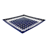 Plate, Square, Dinner, 11.25" Plate in "Peacock Dot" by Manufaktura | T145U-54K
