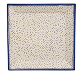 Plate, Square, Dinner, 11.25" Plate in "Misty Blue" by Manufaktura | T145U-61A