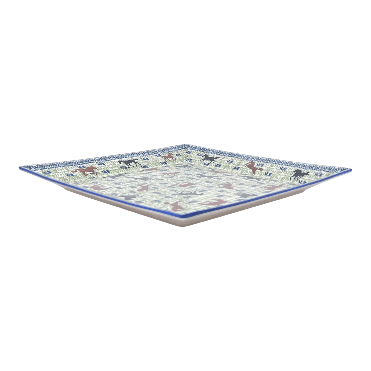 Plate, Square, Dinner, 11.25" Plate in "On the Range" by Manufaktura | T145U-INK2