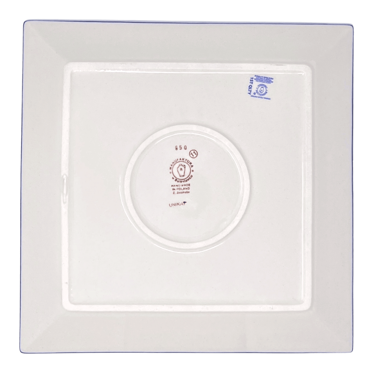 Plate, Square, Dinner, 11.25" Plate in "Winter Hibiscus" by Manufaktura | T145U-JZ42
