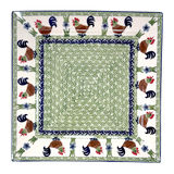 Plate, Square, Dinner, 11.25" Plate in "Chicken Dance" by Manufaktura | T145U-P320