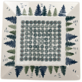 Plate, Square, Salad, 9" in "Pine Forest" by Manufaktura | T146S-PS29
