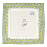 Plate, Square, Salad, 9" in "Soaring Swallows" by Manufaktura | T146S-WK57