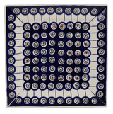 Plate, Square, Salad, 9" in "Peacock in Line" by Manufaktura | T146T-54A