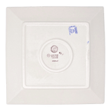 Plate, Square, Salad, 9" in "Polka Dot" by Manufaktura | T146T-61