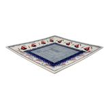 Plate, Square, Salad, 9" in "Smooth Seas" by Manufaktura | T146T-DPML