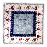 Plate, Square, Salad, 9" in "Smooth Seas" by Manufaktura | T146T-DPML
