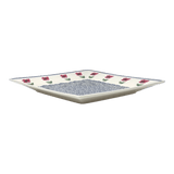 Plate, Square, Salad, 9" in "Poppy Garden" by Manufaktura | T146T-EJ01