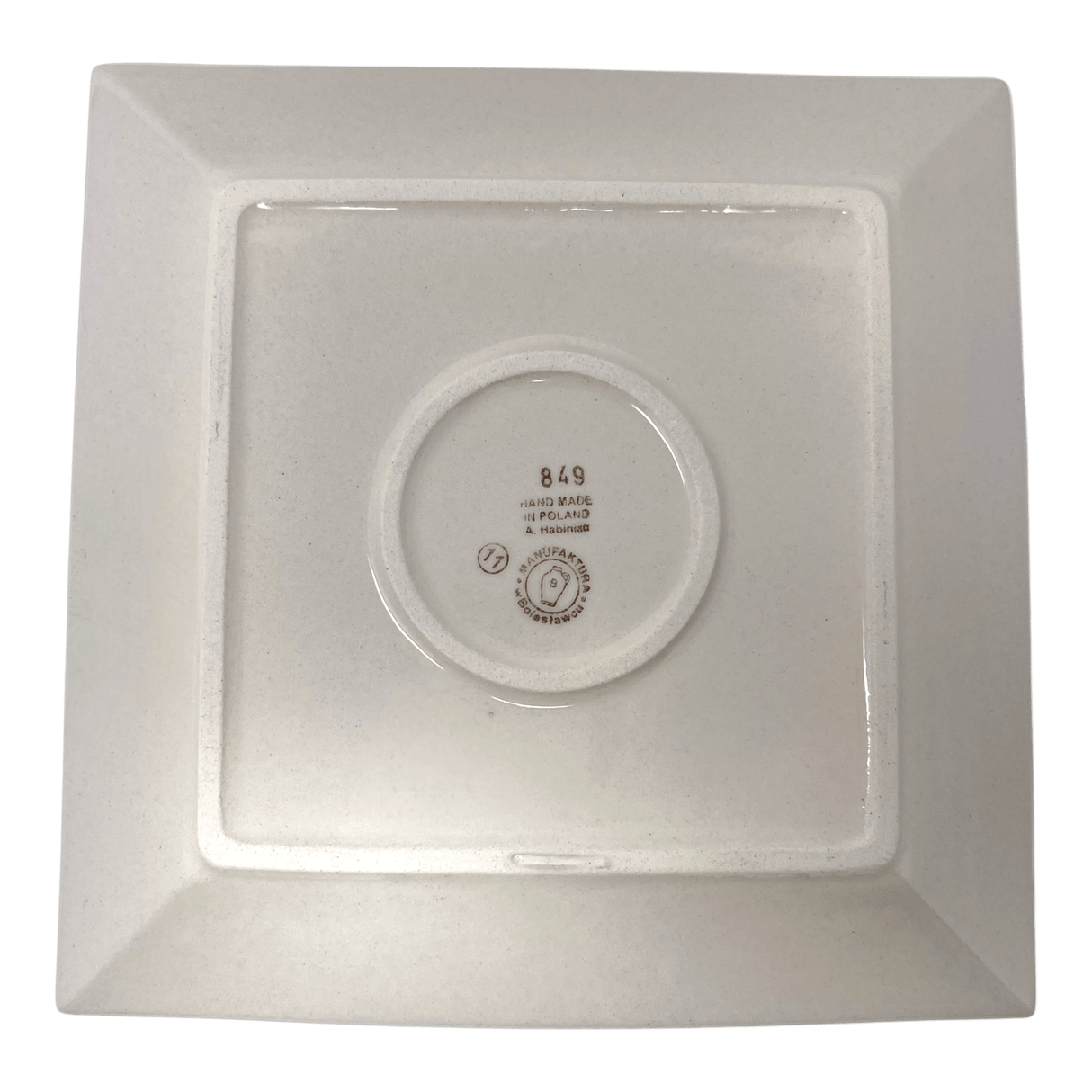 Plate, Square, Salad, 9" in "Poppy Garden" by Manufaktura | T146T-EJ01