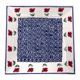 Plate, Square, Salad, 9" in "Poppy Garden" by Manufaktura | T146T-EJ01
